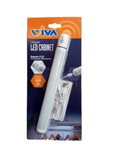 Capteur de présence LED rechargeable Wiva 31501312 pour armoire